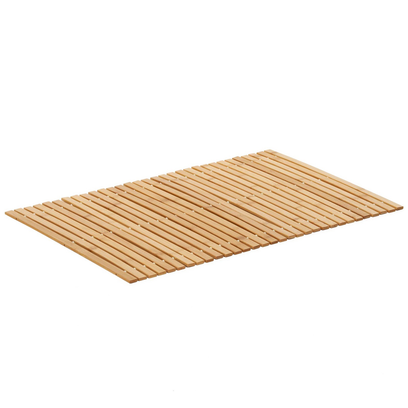 Mata łazienkowa, dywanik 80x50 cm antypoślizgowy, bambusowy