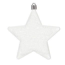 Bombki choinkowe 40 szt. zestaw dekoracji świątecznych, nietłukące, białe