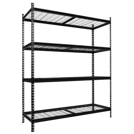 Regał stalowy z 4 półkami 183x150x54 cm 1600 kg do garażu, piwnicy