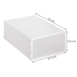 Organizer na buty 31x21,5x12,5 cm zestaw 5 szt. pojemniki z otwieraną klapą