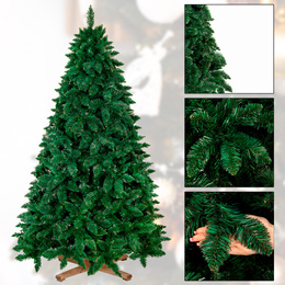 Choinka sztuczna 220 cm sosna leśna jak żywa Royal Trees premium z drewnianym stojakiem