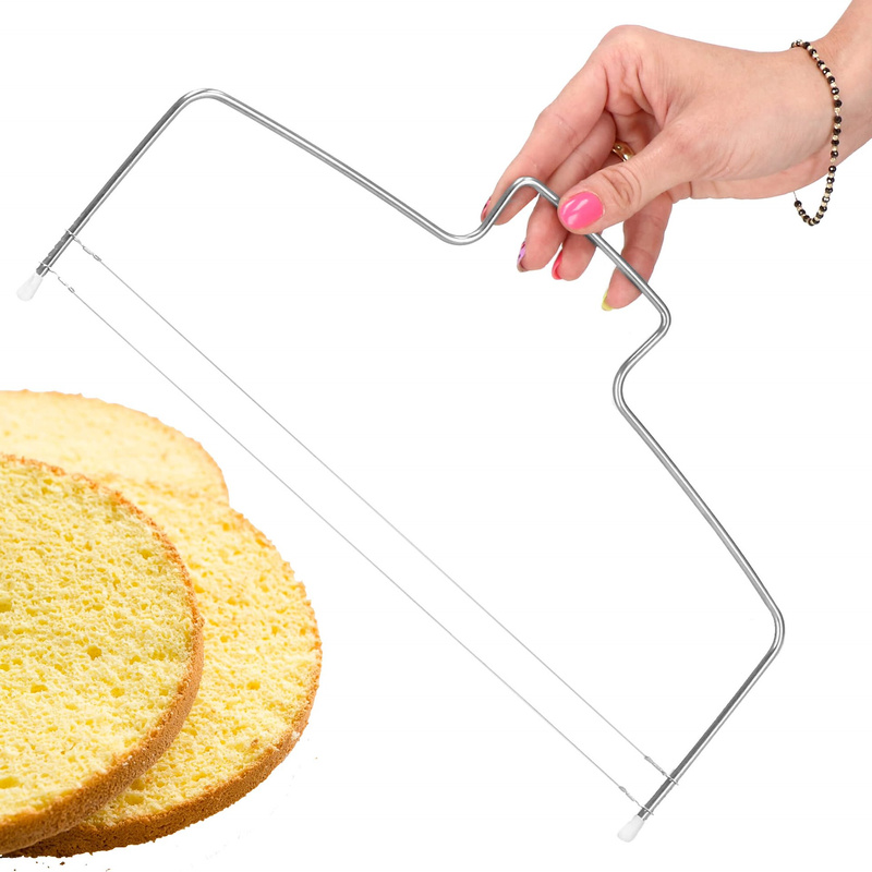 Duży nóż strunowy do cięcia biszkoptu, ciasta 32 cm