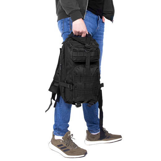 Plecak trekkingowy, turystyczny 35 l wojskowy czarny