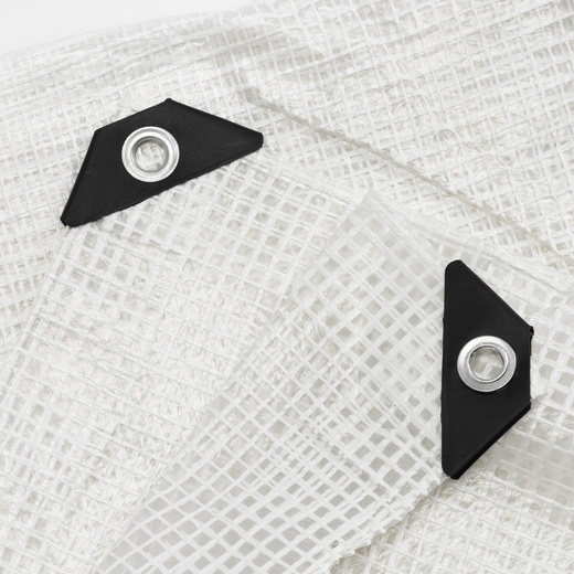 Plandeka 3x5m 100g/m2 gruba płachta ochronna biała, transparentna