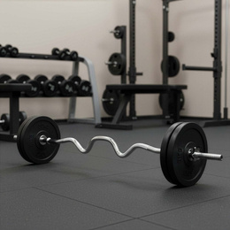 Gryf mocno łamany 120 cm sztanga ze stali chromowanej 2 zaciski 25 mm