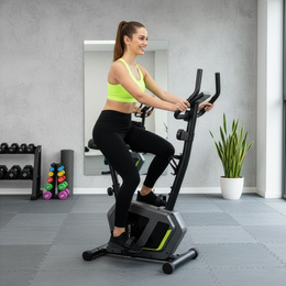 Rower stacjonarny, magnetyczny 8 poziomów oporu, rowerek treningowy z czujnikiem tętna