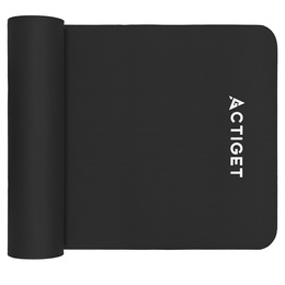 Mata do jogi, ćwiczeń fitness 183x61 cm antypoślizgowa, materac do stretchingu czarny