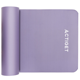 Mata do jogi, ćwiczeń fitness 183x61 cm antypoślizgowa, materac do stretchingu fioletowy