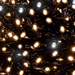Lampki choinkowe 300 led biały ciepły, flash biały zimny 25,5 m oświetlenie świąteczne IP44