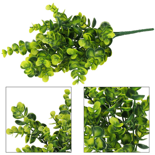 Sztuczne liście bukszpan 34 cm do bukietu 5 gałązek zielona wielkanoc