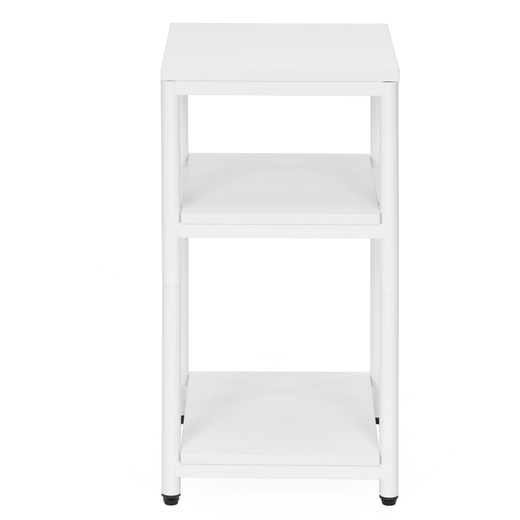 Szafka nocna, stolik z półkami do sypialni 35x31x59 cm nakastnik, biały