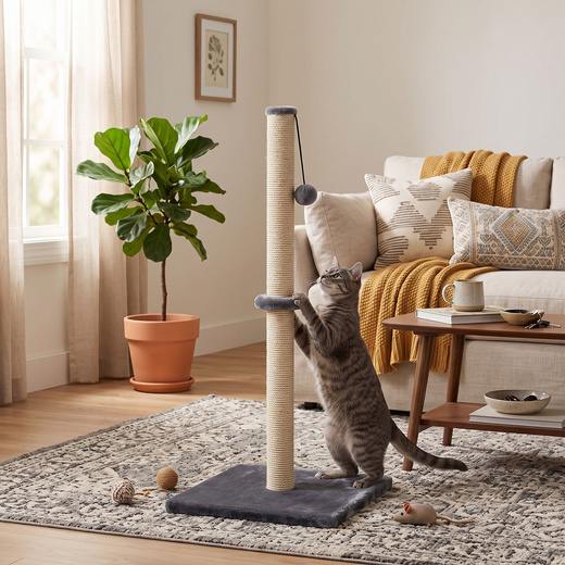 Drapak dla kota sizal słupek z zabawką 72 cm