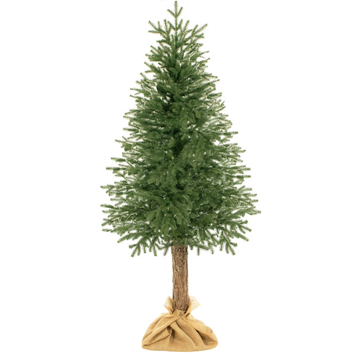 Choinka sztuczna na pniu 220 cm świerk PE świąteczna dekoracja