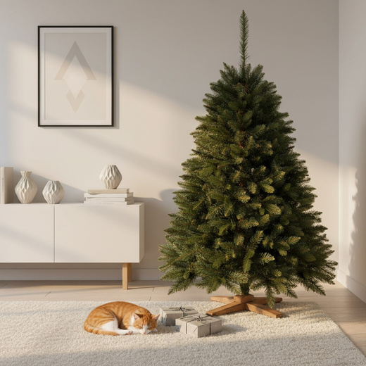 Choinka sztuczna 150 cm Premium Royal Trees świerk syberyjski z drewnianym stojakiem