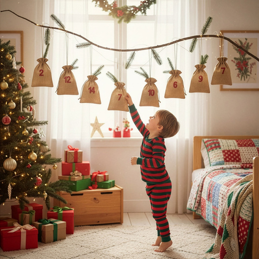 Woreczki do kalendarza adwentowego 24 szt. dekoracja świąteczna