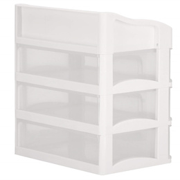 Organizer na kosmetyki 26,5x23,3x17cm mleczny pojemnik na biżuterię z przegródkami