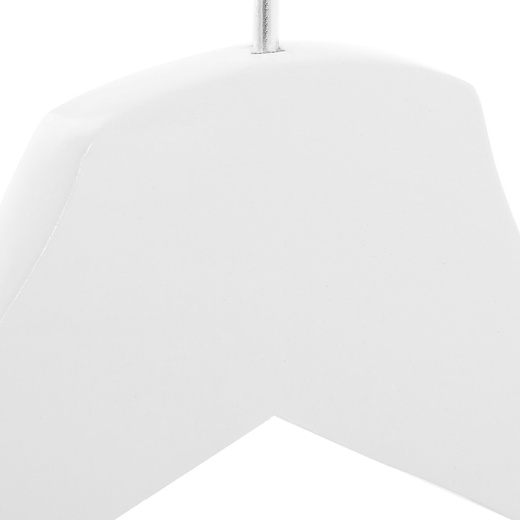 Wieszaki na ubrania drewniane zestaw 9 szt. białe