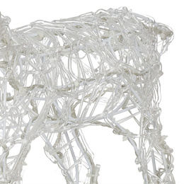 Renifer świąteczny 100 LED świetlna dekoracja biały ciepły