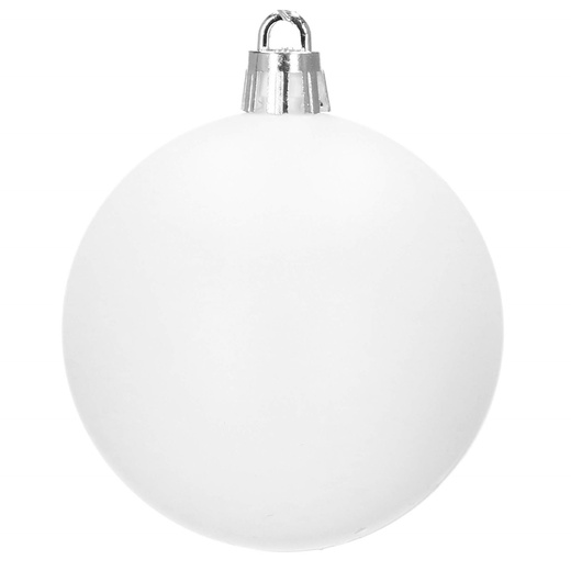 Bombki choinkowe 101 szt. biały zestaw choinkowy