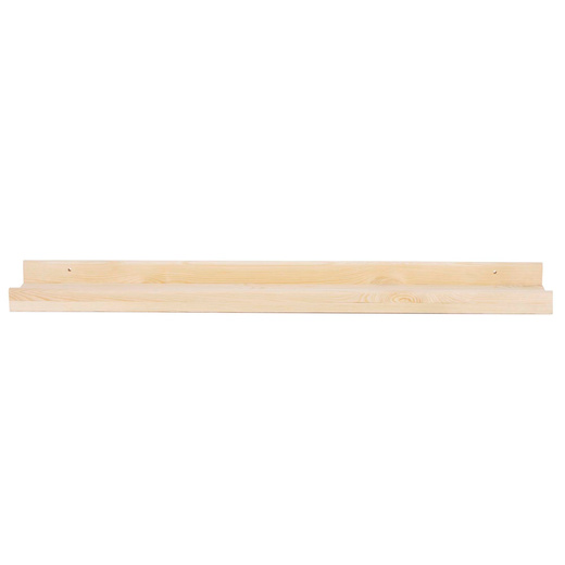 Półka ścienna na przyprawy, książki 80 cm zestaw 2 szt. półki wiszące brązowe