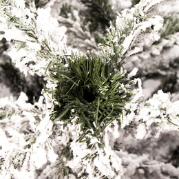 Choinka sztuczna premium 250 cm świerk ośnieżony drzewko bożonarodzeniowe PE