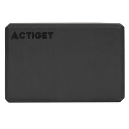 Kostka do jogi piankowa EVA 23x15x7,5 cm klocek blok do ćwiczeń pilates stretching czarny