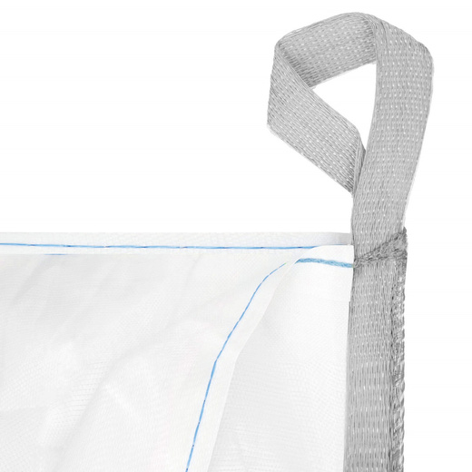 Big Bag worek z lejem 1000 kg mocny na gruz 160x90x90 cm kontener z uchwytami biały