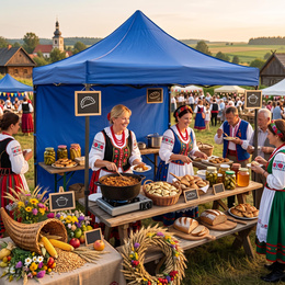 Namiot handlowy 3x3 m ogrodowy, pawilon na imprezy, catering granatowy