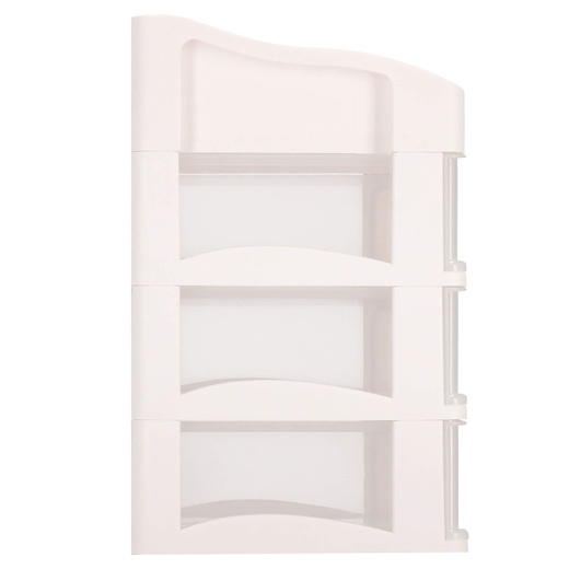 Organizer na kosmetyki 31x26,5x19,5 cm mleczny pojemnik na biżuterię z przegródkami