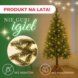 Choinka sztuczna na pniu 220 cm świerk PE