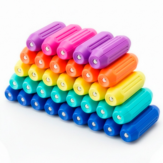 Klocki magnetyczne, konstrukcyjne 3D duży zestaw 128 szt. patyczki kulki