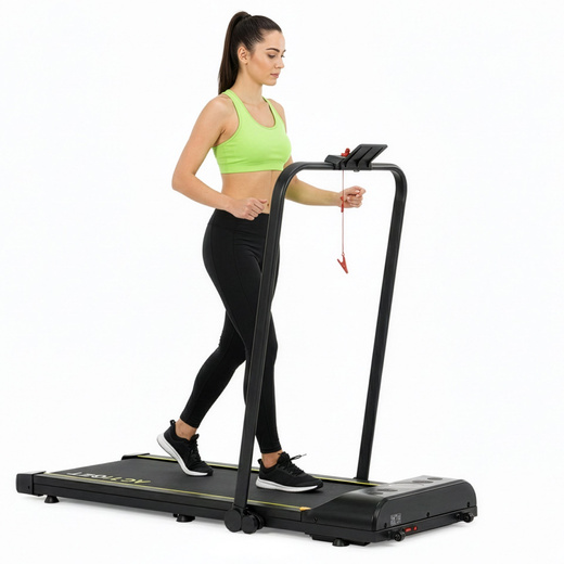 Bieżania elektryczna, domowa 12 km/h z pilotem i aplikacją na telefon treningowa, składana