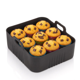 Wkład silikonowy do Airfryer 1,5/3 L zestaw 2 szt. do frytkownicy beztłuszczowej