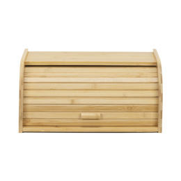 Chlebak bambusowy duży 38x28x18 cm zamykany szafka na pieczywo pojemnik z roletą