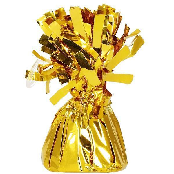 Obciążenie do balonów 130 g foliowe ciężarek złoty