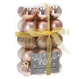 Bombki choinkowe 4 cm na choinkę zestaw 30 szt.