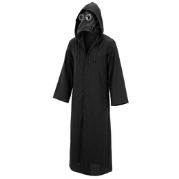 Strój na Halloween Doktor Plaga kostium peleryna z kapturem, maska kruk przebranie L/XL