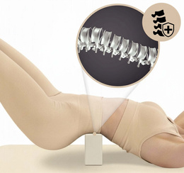 Kostka do jogi piankowa EVA 23x15x7,5 cm klocek blok do ćwiczeń pilates stretching beżowy
