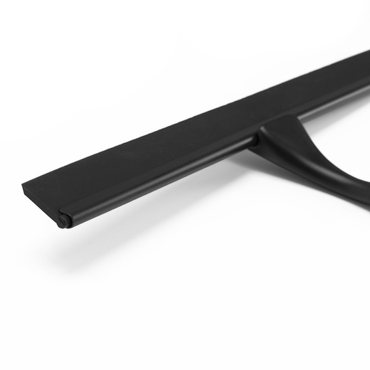 Ściągaczka do szyb, kabiny prysznicowej, łazienkowa ze stali nierdzewnej z uchwytem, czarna