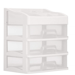 Organizer na kosmetyki 26,5x23,3x17cm mleczny pojemnik na biżuterię z przegródkami