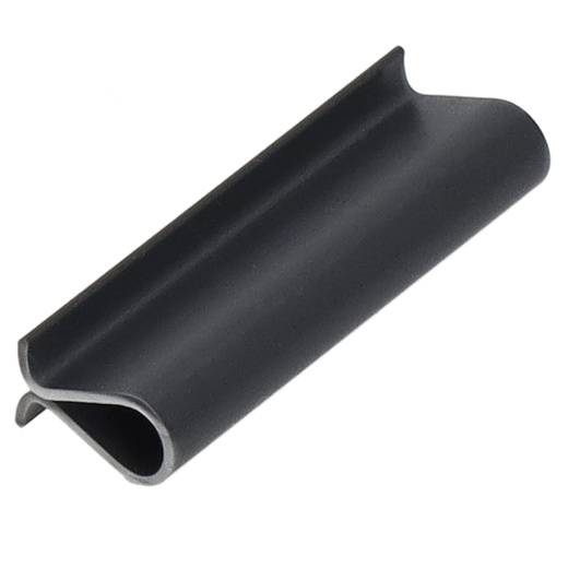 Taśma ogrodzeniowa i klipsy mocujące 20 szt. PVC 35 m x 4,75 cm 450 g/m2 antracyt