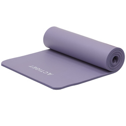 Mata do jogi, ćwiczeń fitness 183x61 cm antypoślizgowa, materac do stretchingu fioletowy