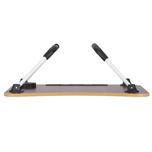 Stolik pod laptopa 60x40 cm, składana podstawka na komputer brązowa