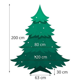 Choinka sztuczna 200 cm świerk kaukaski