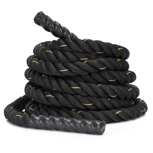 Lina treningowa do crossfit 9 m Battle Rope Power do ćwiczeń siłowych czarna