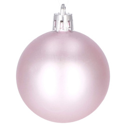 Bombki choinkowe 30 szt. ozdoby świąteczne zestaw 4 cm różowy