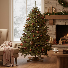 Choinka sztuczna 220 cm Premium Royal Trees świerk syberyjski z drewnianym stojakiem