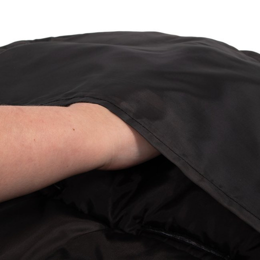 Śpiworek do wózka 4w1, mufka, śpiwór do sanek, gondoli z torbą 90 cm czarny