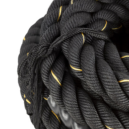 Lina treningowa do crossfit 9 m Battle Rope Power do ćwiczeń siłowych czarna