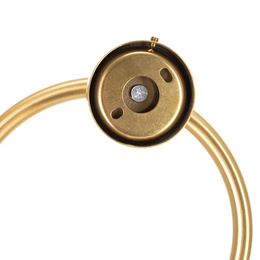 Wieszak na ręczniki, łazienkowy okrągły, uchwyt na ręczniki, złoty